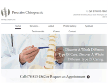 Tablet Screenshot of conyerschiropracticcare.com